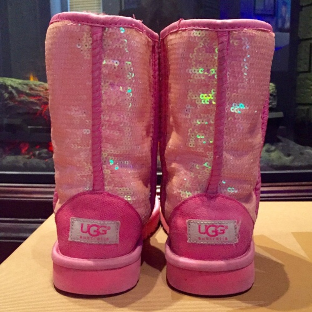 Pink sparkly UGGS